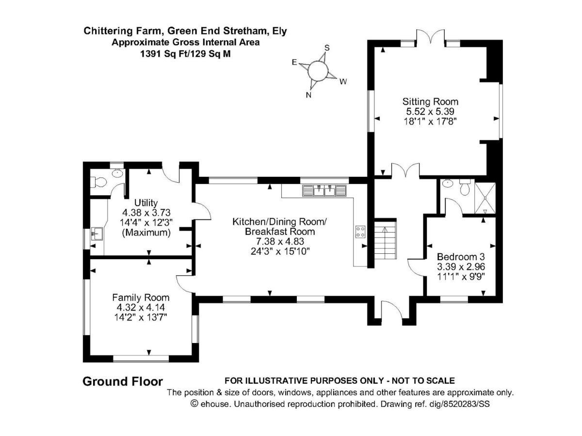 Chittering Farm Villa Stretham Exteriör bild